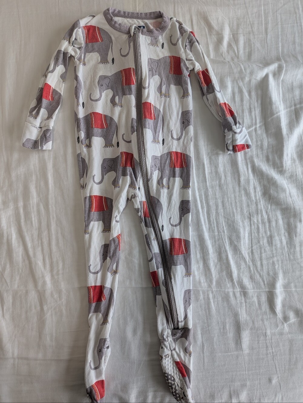 Bamboo Footed One-Piece Pajamas Size 9-12 Months